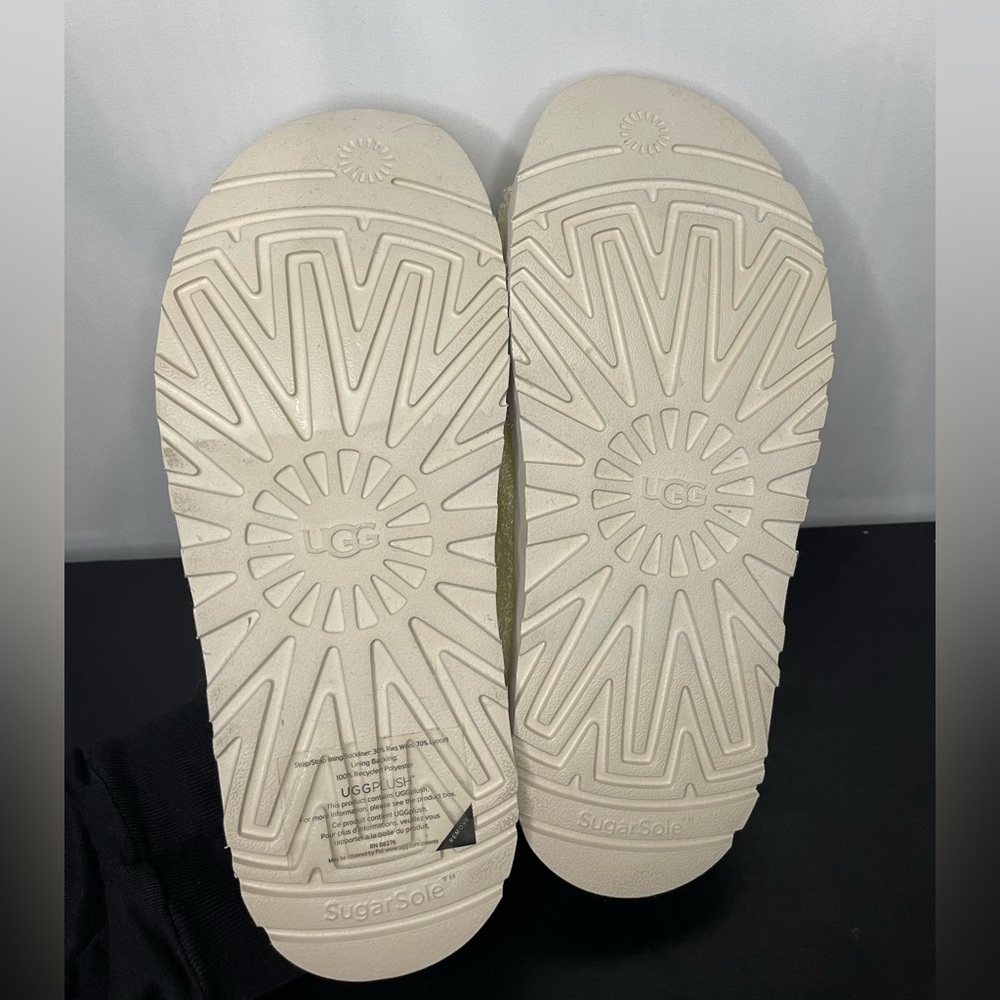 Ugg Fuzz Sugar Terry Cross Slides Nwot Sizes 10, … - image 4